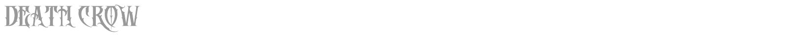 Death Crow font preview